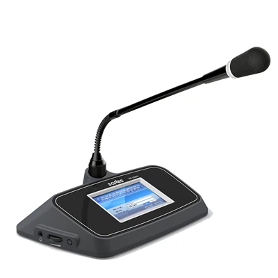 Pulpit przewodniczącego z przyciskiem dotykowym